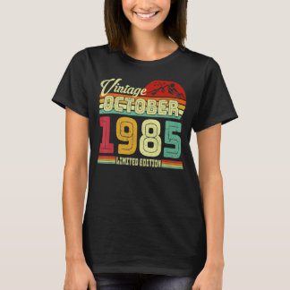 Vintage 37:e födelsedagen Fantastisk sedan oktober T Shirt