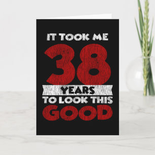 Vintage 38 år gammal rolig 38-årspresent kort