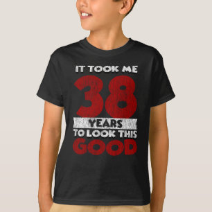 Vintage 38 år gammal rolig 38-årspresent t shirt