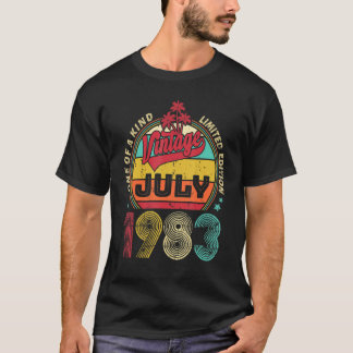 Vintage 39:e födelsedagen Fantastisk Sedan juli 19 T Shirt