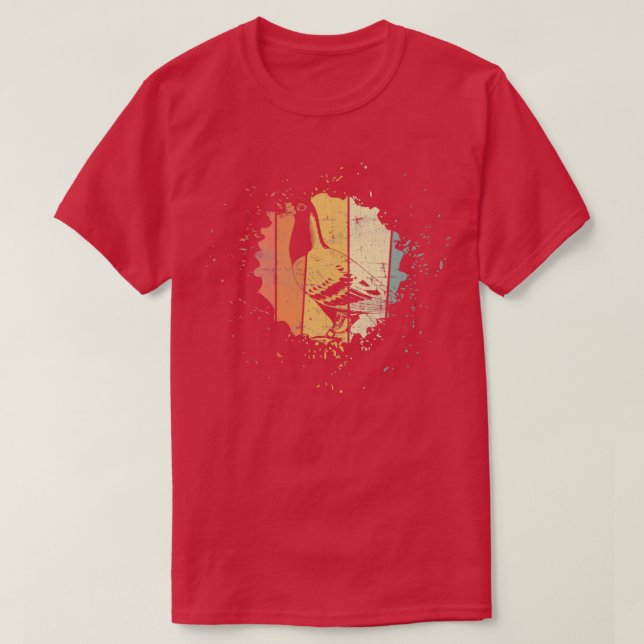 Vintage 3 av fågelduva t shirt (Design framsida)