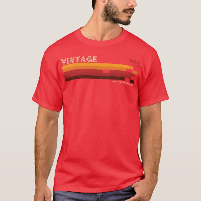 Vintage 40-årig pojke t shirt (Framsida)