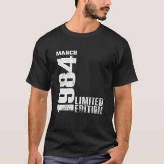 Vintage 40 Birthday I Begränsad Edition mars 1984  T Shirt