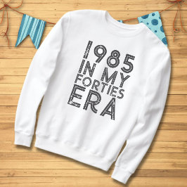 Vintage 40 födelsedagar 2025 Typografi T Shirt