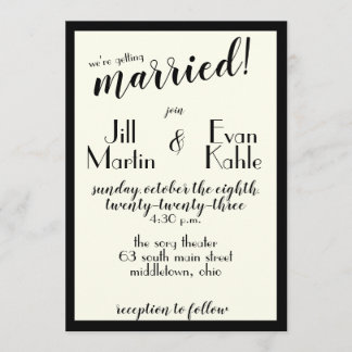 Vintage 40:s filminbjudan inbjudningar