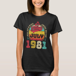 Vintage 41:a födelsedagen Fantastisk sedan juli 19 T Shirt
