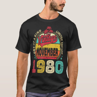 Vintage 42:a födelsedagen Fantastisk sedan novembe T Shirt
