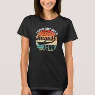Vintage 42: e födelsedagsljud föddes i augusti t shirt