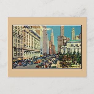 Vintage 42nd Street New York City Vykort