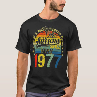 Vintage 45 år gammal maj 1977 Dekoration 45:e BIR T Shirt