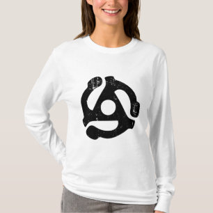 Vintage 45 Musik med inspelningsadapter Gift 60s o T Shirt