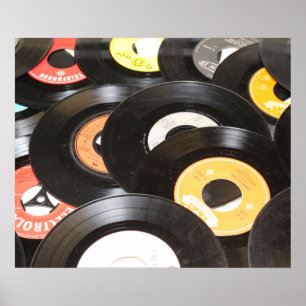 Vintage 45 rpm-poster poster
