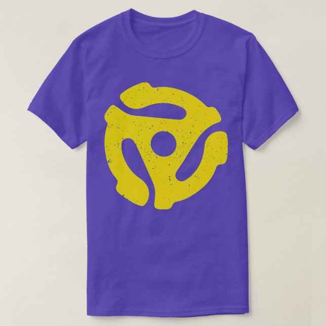 Vintage 45 rpm Vinylposteradaptermusik T Shirt (Design framsida)
