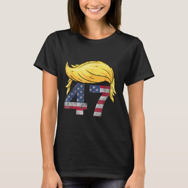 Vintage 47 Trump Hair T Shirt (Framsida)