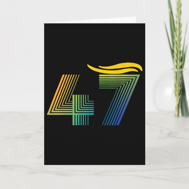 Vintage 47 Trump Hår 4  Kort (Framsida)