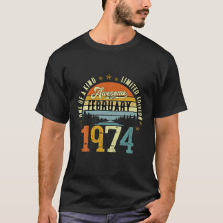 Vintage 48:e födelsedagen Fantastisk sedan februar T Shirt