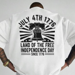 Vintage 4:e juli Liberty Bell Patriotisk Konst T Shirt