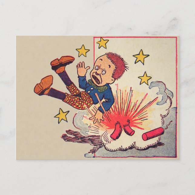 Vintage 4:e juli vykort (Framsida)