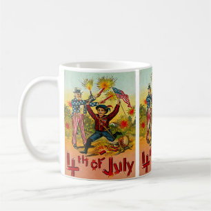 Vintage 4 juli kaffemugg
