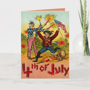 Vintage 4 juli kort
