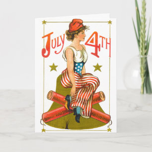 Vintage 4 juli kort