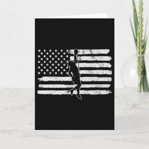 Vintage 4 juli USA Flagga Friridning Klippblock Kort