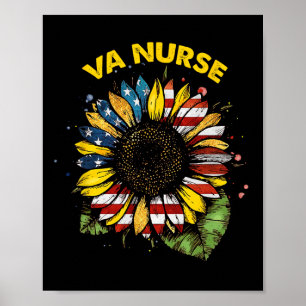 Vintage 4 juli Va Nurse Patriotic Real Americ Poster