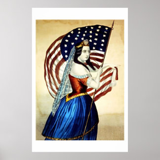 Vintage 4 juli vintage affisch