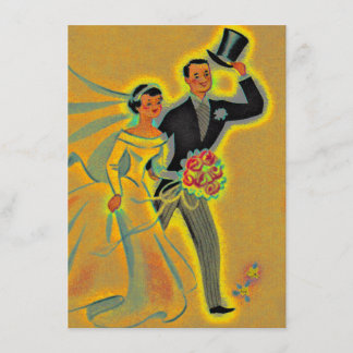 Vintage 50-års jubileums inbjudan Invitationer