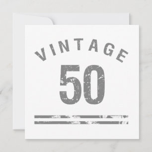 Vintage 50:e födelsedagen kort