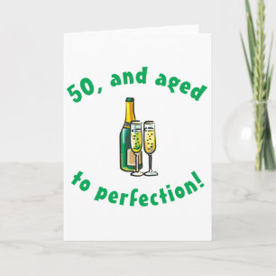Vintage 50:e födelsedagspresent kort