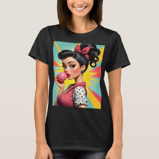 Vintage 50s Style Glamour Girl T Shirt