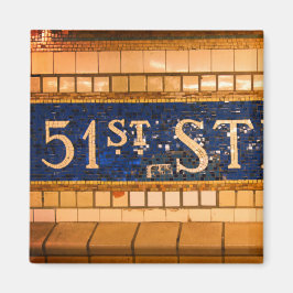 Vintage 51st Street, Manhattan, New York City Magnet