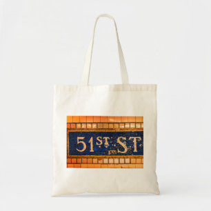Vintage 51st Street, Times Square, Manhattan, NYC Tygkasse