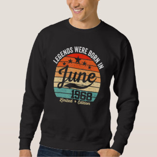 Vintage 54:e födelsedagsljud föddes i juni 19 lång ärmad tröja