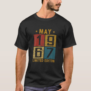 Vintage 55:e födelsedagen maj 1967, född 1967 55 å t shirt