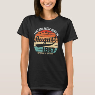 Vintage 55:e födelsedagsljud föddes i augusti t shirt