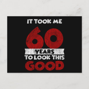 Vintage 60 år gammal rolig 60-årspresent vykort