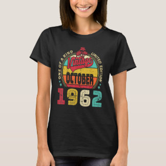 Vintage 60:e födelsedagen Fantastisk sedan oktober T Shirt