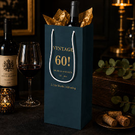 Vintage 60 presentpåse för vin