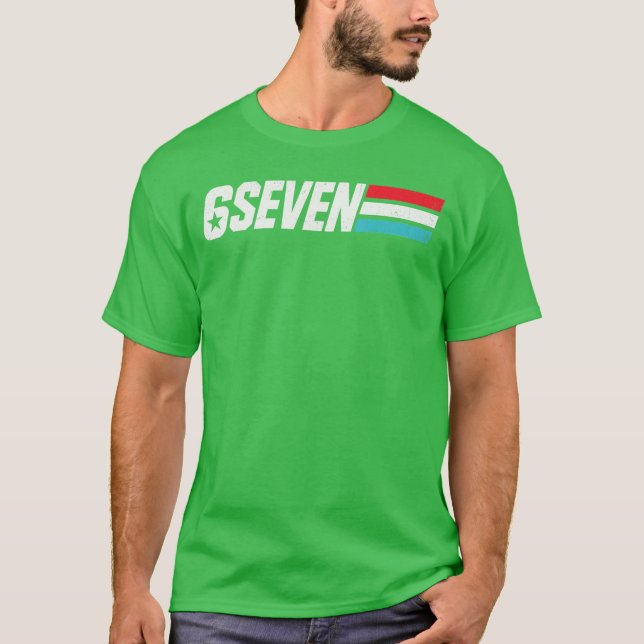 Vintage 67 Meme Retro 6 Seven T Shirt (Framsida)