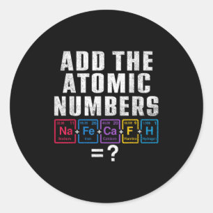 Vintage 67 Sex Sju Meme Matchande Element Period Runt Klistermärke