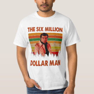 Vintage 6 miljoner dollar t shirt