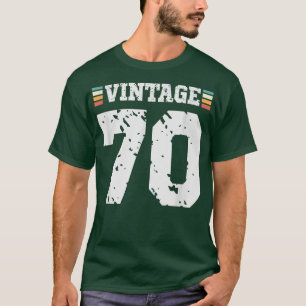Vintage 70 år gammal Lycklig 70:e födelsedagstävli T Shirt