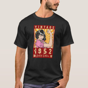 Vintage 70:e födelsedagen 1952 Made Women's 70 Yea T Shirt
