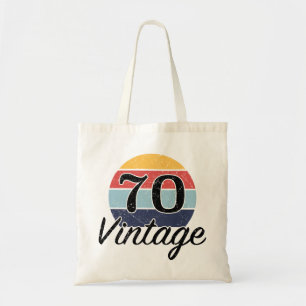 Vintage 70:e födelsedagsdagen tygkasse