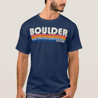 Vintage 70- och 80-talsstil Boulder Co-flicka T Shirt