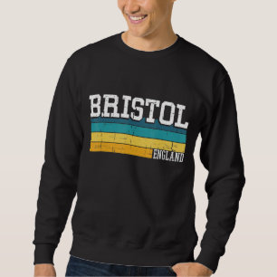 Vintage 70:s 80:e Stil Bristol England 1 Lång Ärmad Tröja