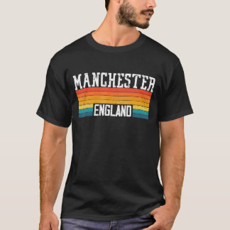Vintage 70:s 80:e Stil Manchester England 1 T Shirt