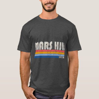 Vintage 70:s 80:e Stil Mars Backe T Shirt